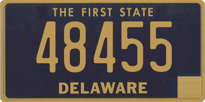 DE license plate 48455