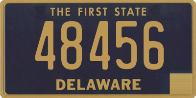 DE license plate 48456