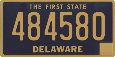 DE license plate 484580