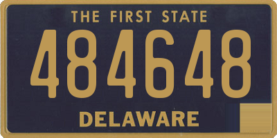 DE license plate 484648