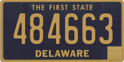 DE license plate 484663