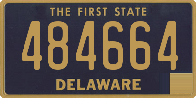 DE license plate 484664