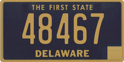 DE license plate 48467