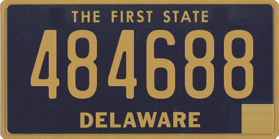 DE license plate 484688
