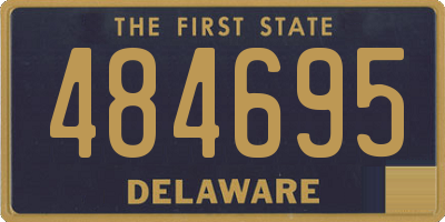 DE license plate 484695