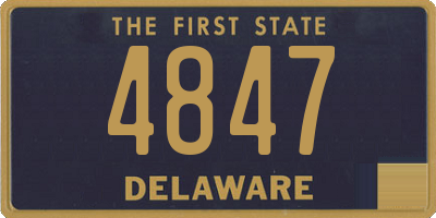 DE license plate 4847