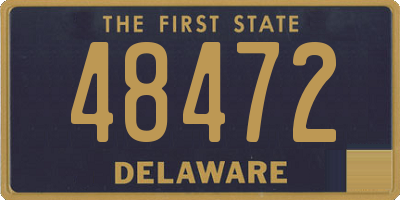 DE license plate 48472