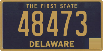 DE license plate 48473