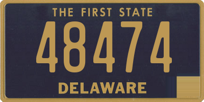 DE license plate 48474