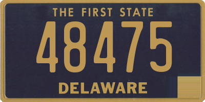 DE license plate 48475