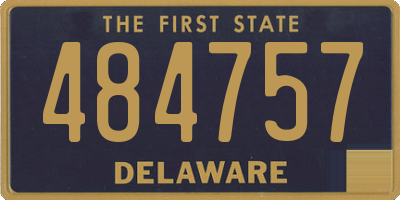 DE license plate 484757
