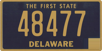 DE license plate 48477