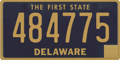 DE license plate 484775