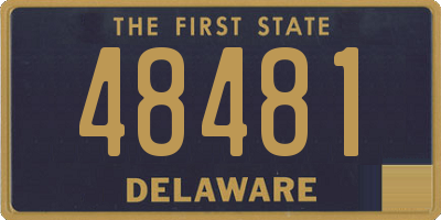 DE license plate 48481