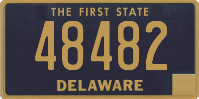 DE license plate 48482