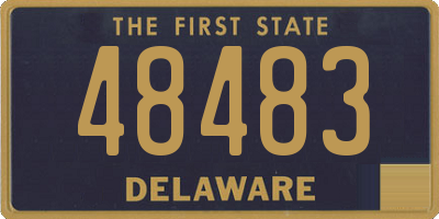 DE license plate 48483