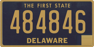 DE license plate 484846