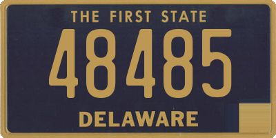 DE license plate 48485