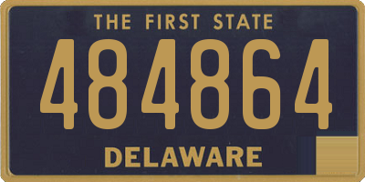 DE license plate 484864