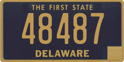 DE license plate 48487