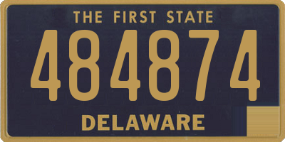 DE license plate 484874