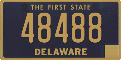 DE license plate 48488