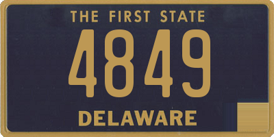 DE license plate 4849