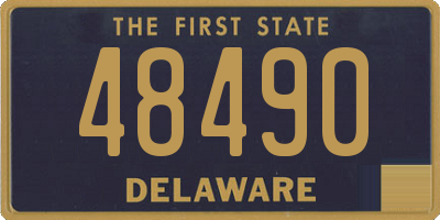 DE license plate 48490