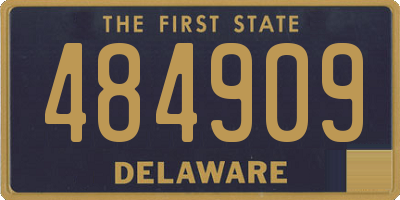 DE license plate 484909