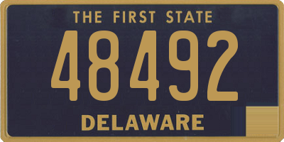 DE license plate 48492