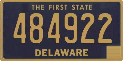 DE license plate 484922