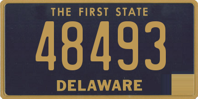 DE license plate 48493