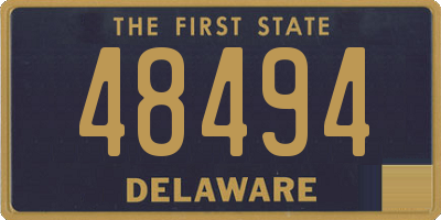 DE license plate 48494