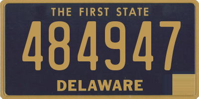 DE license plate 484947
