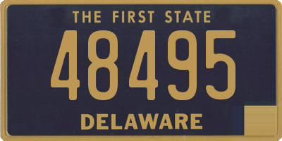 DE license plate 48495