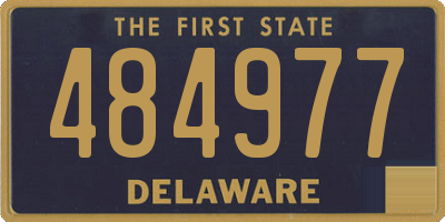 DE license plate 484977