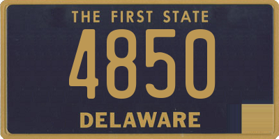 DE license plate 4850