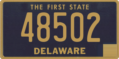 DE license plate 48502
