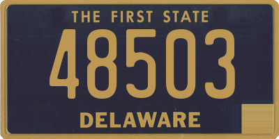 DE license plate 48503