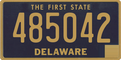 DE license plate 485042