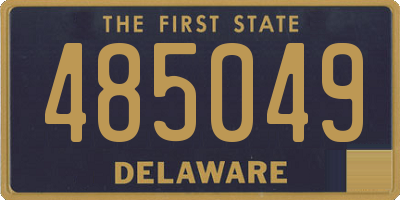 DE license plate 485049