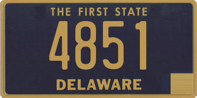 DE license plate 4851