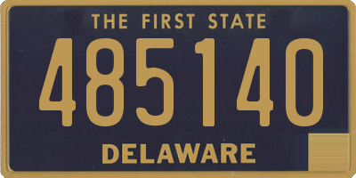 DE license plate 485140