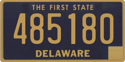 DE license plate 485180