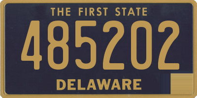 DE license plate 485202