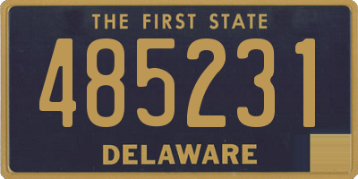 DE license plate 485231