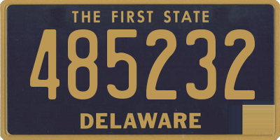 DE license plate 485232