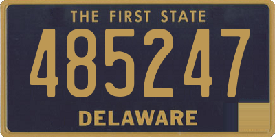 DE license plate 485247
