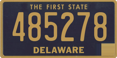 DE license plate 485278