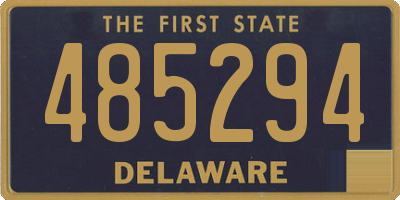 DE license plate 485294